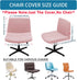 VZLQZJMKY Armless Armless Vanity Chair Cover Criss Cross Chair Cover Waterproof and Elastic Chair Slipcover Chair