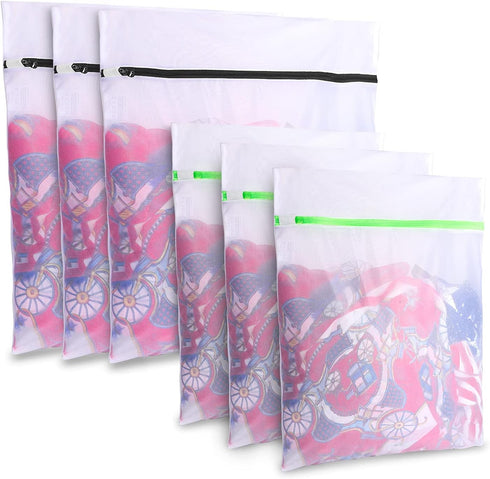 GOGOODA Mesh Laundry Bags for Delicates - 6 PCS Travel Storage Organize Bag, Clothing Washing Bags