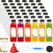 Moretoes 42pcs 16oz Plastic Juice Bottles with Caps, Reusable Juicing Bottles with