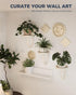 3pcs Bamworld Wall Plant Holder Wall Planters for Indoor Plants Plant Hanger Indoor Window Plant Shelves Hanging Plant