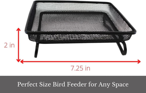 Wildlife and Bird Feeder, Deck and Ground Tray Feeder for Birds, Squirrels, Chipmunks, and Rabbits by Backyard Essentials
