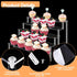 2Pcs 5 Acrylic Risers Display Stand for Action Figures, Tier Clear Display Collectibles Dessert Holder, Durable