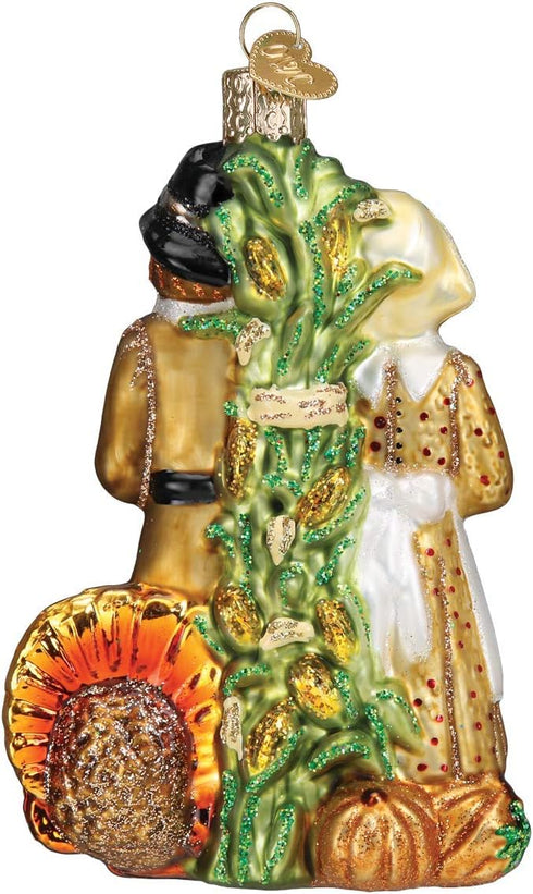 Old World Christmas Pilgrim Thanksgiving Glass Blown Ornaments for Tree