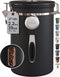 Veken Large Coffee Canister with Window, Kitchen Food Storage Airtight Stainless Steel