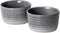 UNICASA Ramekin Set of 2, 8 oz Oven Safe Baking Set for Custard, Pudding, Souffle Cups in Reactive Gray