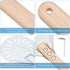 Pizza Turning Peel, Perforated Metal Aluminum Paddle with 16 Inch Anti-Scalding Non-Slip Wooden Handle