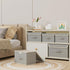 ENUMAIL Closet, 13x9.1x7.9 Storage Boxes, Collapsible Storage Bins with Lids, Cotton and linen cloth Storage Baskets
