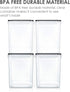 4 5.2L 175oz, 4 4 24 Vtopmart PCS Large Food Storage Containers / Pieces BPA Free Plastic Airtight Canisters for Flour