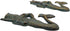 Wowser Green Cast Iron King Neptune Wall Hooks, Set of 2, 6.5 Inches