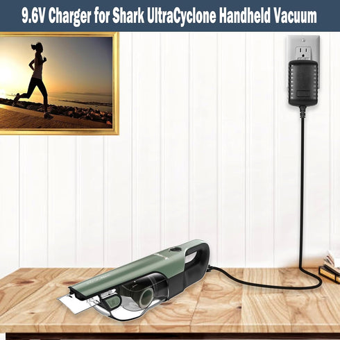 9.6V Charger for Shark Handheld Vacuum Compatible with Shark CH901 Ultra Cyclone Pro Cordless Handheld Vacuum XCHRGCH901 DK12-096045A-U ZD006C096050USE