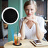 AOZUO 4pcs Silicone Drink Coasters, Non Slip Round Black Table Pads Desk Coasters Anti Stain & Heat Resistant Rubber