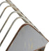 Creative Co-Op Rustic Farmhouse Metal Dish Rack, Zinc Finish with 18 Slots