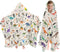 Dinosaur Hooded Beach Towel for Kids, Alphabets Hooded Towels for Toddlers 30"