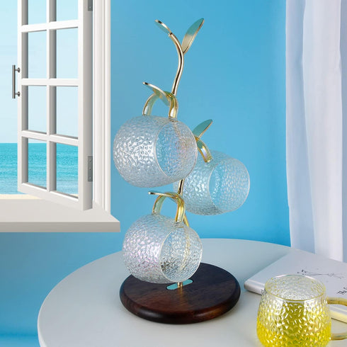 HoroM Gold Coffee Mug Tree, Countertop Coffee Mug Holder Stand, Mug Rack