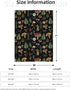 320gsm Cozy (80"x60") Mushrooms Throw Blanket, Fluffy Soft Warm Plush Lightweight Decorative Blanket Gifts for Women