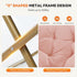 Cozy Sweetcrispy Saucer Chairs, Comfy Folding Faux Fur Living Room Reading Lounge Chair with Soft Thick Padded Seat