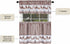 Light Filtering Printed Tier & Valance Window Curtain Set - 58 Inch Length, 36 Inch Width - Barnyard (Burgundy),