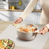 Silicone Mat for Kitchen Counter, BPA-Free Heat-Resistant NonSlip Table Mat, Light Grey, 15.7×11.8inch-2pcs