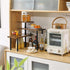 Countertop Organizer,3-Tier Counter Adjustable,4 Brown,TLJ023H IBUYKE Kitchen Wooden Spice Racks,Bathroom
