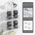 Shower Caddy Organizer with 6 Hooks for Razor & Sponge, Shower Shelf with Soap Basket, Hanging Storage, Silver