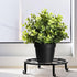 4 Pieces Metal Potted Plant Stand Round Iron Floor Flower Supports Holder Decorative Garden Pots Containers Stand