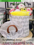 LANGYASHAN Collapsible Laundry Basket, Canvas Fabric Organizer for Storage, Toy Bins, Gift Baskets, Bedroom Clothes,