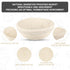 2 24oz Sourdough Starter Kit with Oval Banneton Proofing Baskets, Sourdough Jar, Silicone Pastry Mat, Bread Sling