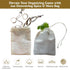 Regency Wraps 100% Cotton Drawstring Bag, Mini Bags, 3" x 4", Pack of 4, Natural
