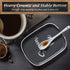 Ceramic Spoon Rest for Stove Top - DAYYET Large Spoon Holder, Heat-Resistant Cooking Utensil Rest, Kitchen Decor, Grey