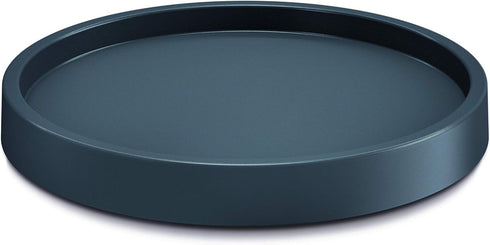 Round Rolling Plant Caddy with Edge and Hidden Wheels, Heavy Duty Wheeled