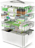 ARSTPEOE 4-Tier Medicine Organizer - Portable Medicine Cabinet with Plastic Handle, Multipurpose