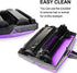 Yocada Carpet Sweeper Cleaner for Home Office, Purple Cleaner for Low Carpets, Rugs, Pet Hair, Dust, and Scraps