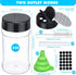 48 Mimorou Pcs Clear Plastic Spice Jars Spice Bottles with Shaker Lids Plastic Seasoning Containers with Chalk Labels