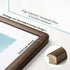 6x8 6x8 5x7 6 8 Picture Frame, Solid Natural Walnut Wood Photo Frame with Tempered Glass, Wood Picture Frame with Mat