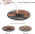 Staruby Set 6 4 Inch, Coasters Absorbent Ceramic Coaster Drink Coasters with Cork Back Beautiful Artistic Flowers