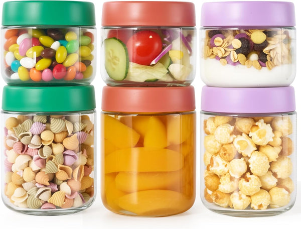 Hoa Kinh Overnight Oats Jars with Lids, 9oz & 16oz Leak Proof