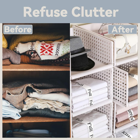 Sheet Organizers and Storage Bands, Elastic Bed Sheet Straps/Storage Organizer for Linen Closet, 4 Pieces (Twin)