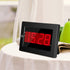Digital Wall Clock, Battery Operated LED Display Alarm Clock, Brightness Adjustable