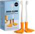 OTOTO Duck-Clean Toothbrush Holder 2pk - Duck Leg Bathroom Organizer, Funny White