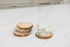 Lipper International Acacia Tree Bark Coasters, Set of 4