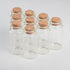 30x60x17mm Glass Bottles with Cork for Wedding Holiday Decoration, 12pcs (25ml)