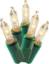 HOLIDAY TIME 100 21.5 (3 Pack Clear Mini Lights Green Wire FT. Bundle)