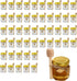 50 Pack 1.5 oz Hexagonal Glass Honey Jars in Bulk with Wooden