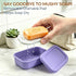 2 Sets, 1 Pack, AIMAIAIMAI Enhanced Leak Proof Travel Soap Case with Draining Pad, Silicone Shampoo Bar Travel Case
