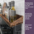 Copper Magnetic Spice Rack Shelf, 30" Length Over the Stove Organizer for Kitchen Seasoning Storage, Brushed Copper