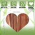 Heart Shaped Cutting Board, 12 x 10 x 0.6 Inch Acacia Wood Bread Board Cheese Serving Platter Serving Charcuterie Board for Meat Cheese and Vegetables Valentine's Day Xmas Gifts (Classic Style)