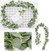 DearHouse 2pc Artificial Eucalyptus Garland, Faux Silk Eucalyptus Leaves Vines for Wedding Decor, 6.1ft/pc