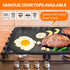 GGC Cast Iron Griddle for Gas Stove, Reversible Griddle Plate for Outdoor and Indoor Cooking, 20 x 10