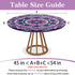 Round Fitted Outdoor Tableclothes with Umbrella Hole and Zippered Non Slip Coffee Table Cover Garden Bbq Gadgets