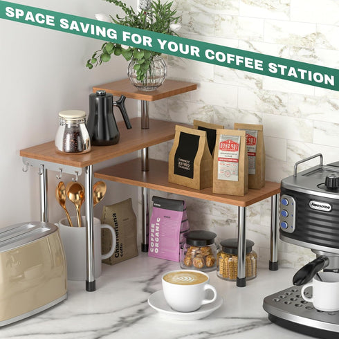 Counter Countertop 3 Counter 4 Counter, ZHWS Bathroom Organizer Corner Shelf Adjustable Tier Corner Shelf Kitchen